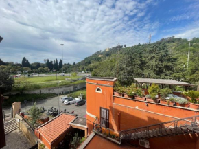 Roma Stadio olimpico San Pietro con panorama